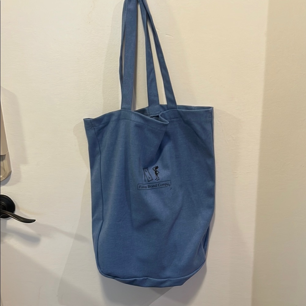 Fashion Brand Company Blue Canvas Tote Bag